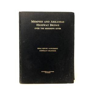 Memphis Arkansas Highway Bridge Over The Mississippi River Contact Drawing Maps